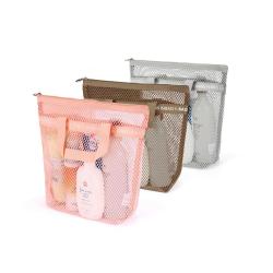 Gelory New Summer Mesh Tote Bag Toiletry Bag Makeup Lightweight Handbag Large Beach Bag