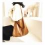 New Fashionable Denim Shoulder Bag PU Shopping Satchel for College Students Make-Up Tide Cloth Tote Mother Bag
