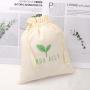 Good Quality Cotton Linen Drawstring Bag For Hat Clothing Sock Custom Logo Muslin Cotton Shopping Dust Pouch