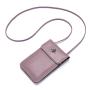 New style leather mobile phone bag crossbody bag touch screen leather phone bag with strap