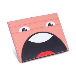 Customized logo RFID Blocking Premium Leather Passport Holder Travel Wallet Cute Cartoon Slim Card Case Credit Card Holder