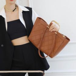Designer Handbag Shoulder Bag For Woman Wind Large Capacity Casual For Woman's Bag Tan Color Tote Bag For Collage Office Girls