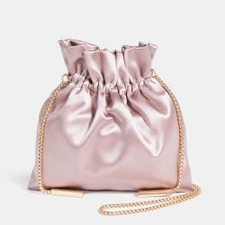 Custom Luxury Fashion Pink Wig Hair Packaging Bag Christmas Gift Jewelry Wedding Bags Satin Drawstring Bag