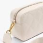 Wholesale Customized PU Lingge Retro Square Shoulder Bag For Women Elegant Nylon Webbing Shoulder Strap Lady Quilt Crossbody Bag