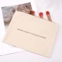 Custom Logo printing Canvas Zipper Makeup Brush Organizer Cosmetic Pouch Travel Cotton Zipper Bag