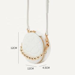 New Arrival Luxury Pu Leather Leisure Ladies Crossbody Bags With Pearl Chain Cute Custom Logo Ladies Mini Bags Lady Hand Bags