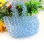 2024 Spot Green Acrylic Crystal Beads Handmade Beaded Bag Simple Women's Resin Beaded Bag Handbag