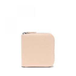 Custom Women PU Leather Billfold Pink Purse With Card Slots Snap Closure Pocket Short Small Zippered Wallet
