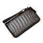 Custom 2023 Luxury Classic Real Genuine Crocodile Croco Skin Leather Unisex Zipper Long Organizer Clutch Wristlet Wallet Men