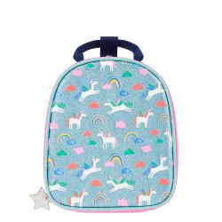 Custom Insulated Food Bag for Children Women Soft Cooler Tote Bag Zipper Closure Sturdy Handle Pink Unicorn Printed Lunch Bag