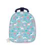 Custom Insulated Food Bag for Children Women Soft Cooler Tote Bag Zipper Closure Sturdy Handle Pink Unicorn Printed Lunch Bag