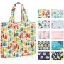 Durable and Machine Washable Reusable Grocery Bags 10 Pack Foldable Large Capacity Cloth Tote Shopping Bags