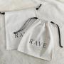 Custom Logo Printing Large Cotton Twill Dust Bag For Shoe Clothes Hat Storage High End Drawstring Cotton Dust Pouch