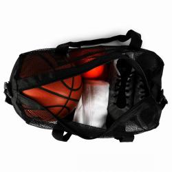 Gelory Wholesale Large Capacity Foldable Travel Duffle Bag Custom Women Travelling Mesh Duffle Bag