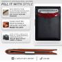 PU leather money clips wallet for men custom RFID blocking Bifold wallet with clip