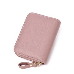 ZR118 RFID Anti-theft Brush Organ Male and Female Card Holder Card Bag Zipper Small Wallet Driver's License Bag