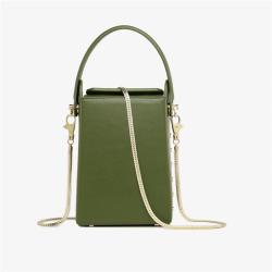 2024 Custom Women Lady Genuine Leather Mini Small Mobile Phone Chain Shoulder Crossbody Pouch Bag Purses