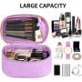 Cosmetic Bag Light Purple Makeup Bag Purple Cosmetic Pouch Travel Bag Toilet Organizer Necessary Beauty Case Bath Wash Make Up