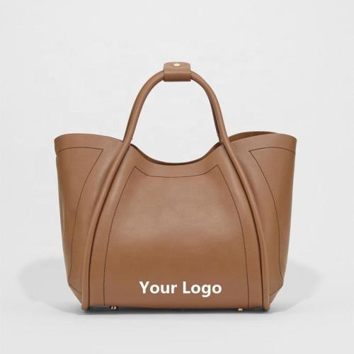 Wholesale Custom Logo Large Capacity Casual Ladies Tote Bags High Quality Pu Leather Fashion Hand Bags Luxury Women Tote Bags