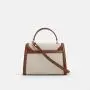 2024 New Brown Smooth Women Handbags Luxury Pu Leather Ladies Hand Bag Custom Brands Purses Woman Crossbody Shoulder Bag