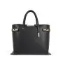 2021 Wholesale Classic Design Black Fashion Tote Bag Custom Logo Leather Handbags for Women
