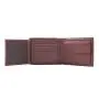 High quality men genuine leather trifold wallet rfid blocking custom wallet