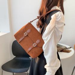 New design autumn and winter handbags   wholesale fashion plain plush bag   luxury Faux suede crossbody bag for women