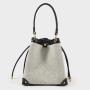 2024 New bucket Colorful PU Leather Shoulder Bucket Canvas Bag Tote Drawstring Ladies Purses Bucket Bag For Women