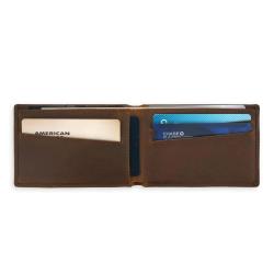 Crazy Horse Leather Bifold Mens Wallet RFID Premium Genuine Leather Card Holder Slim Wallet
