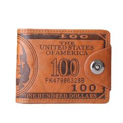 KBW135 2023 Wholesale New Card Bag Leather Bag Fashion Large Capacity Coin Purse Personalized Casual Men's Short Wallet