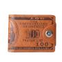 KBW135 2023 Wholesale New Card Bag Leather Bag Fashion Large Capacity Coin Purse Personalized Casual Men's Short Wallet