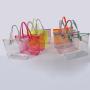 Stock Ladies Fashion Clear Tote Bag Transparency Outdoor Gym Women Shopping Large Summer PVC Clear Handbag