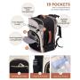 LOVEVOOK 2024 Hot sell 40L Large Travel Backpack Carry On Backpack Hiking Backpack Waterproof Outdoor Sporting Rucksack unisex