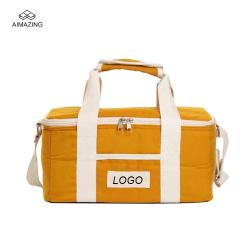 Thermal Bag Picnic Beach Cooler Insulated Soft Cooler Portable Tote Shoulder Bag CANS Polyester Waterproof Dry Cooler Bag CN;GUA