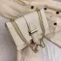 Direct Selling Bags for Women Stone Pu Leather Shoulder Crossbody Bags 2024 New Embossed Solid Color Chain Small Square Bag