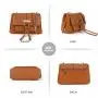 2024 new design trend wholesale fashion shoulder bag women PU leather high quality simple casual handbag