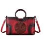 2024 Custom Luxury Emboss Flower PU Leather Bag For Women Ladies Vintage Handbag