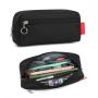Gelory Custom Logo Zipper Pencil Case Bag Office College School Stationery Organizer Bag For Teens