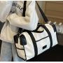 ZR924 New Leisure Travel Bag Fashion Outdoor Sports Shoulder Bag Oxford Cloth Wear-resistant Foldable luggage Fitness Bag