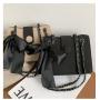 ZR262 Lingge Chain Women's Bag New Fashion Embroidery Straddle Bag Westernized One Shoulder Underarm Bag