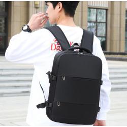 ZR898 Laptop Bag USB Charger Computer Cover Backpack Oxford Fabric Waterproof Zipper Print Logo Gift Backpack Business Schoolbag