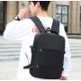 ZR898 Laptop Bag USB Charger Computer Cover Backpack Oxford Fabric Waterproof Zipper Print Logo Gift Backpack Business Schoolbag