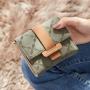 2024 Autumn New Short Wallet Korean Ins Fresh And Fashionable Flower Pattern Buckle Women's Student Zero Customs Wallet