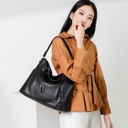 Large Capacity Handbag Tote Bag Pure Color Women'S Messenger Bags Female High Quality Leather Crossbody Bags For Women