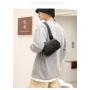 Latest Hot Selling Simple Personality Custom Printed Chest Bag Men Oxford Zipper Messenger Bag