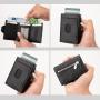 Custom metal wallet pop up case slim wallet for men