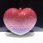 Factory Price Luxury Heart Shape Bean Party Purse Clutches Rhinestone luxury metal clutch purses frames for weddings