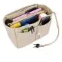 Whole sale custom multifunctional tote bag organiser handbag felt case inner felt bag organizer