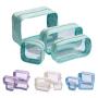 Keymay 5 Colors Summer Fashion Portable Pvc Travel Wash Toiletry Bag Waterproof Plastic Cosmetic Makeup Bag Clear
