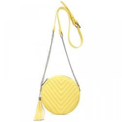 LOVEVOOK custom logo factory Crossbody Bags PU Leather bags with Tassel for Women girls Round small shoulder bags ladies Purses